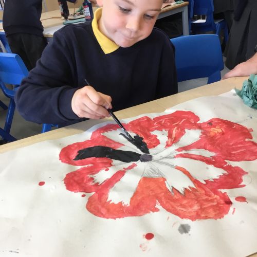 Art – Painting Poppies