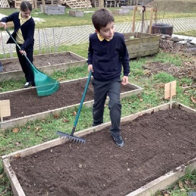 Getting the soil ready for planting