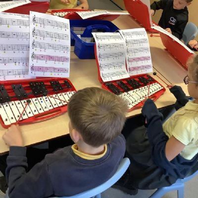 Music: Playing ‘Waltz of the Flowers’ from The Nutcracker on the glockenspiel