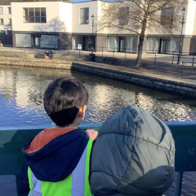we went on a local walk to see the confluence of the river Thet and the Little Ouse.
