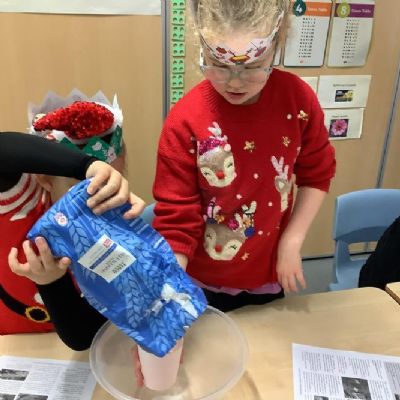 D&T: Making bread and cooking bread on a fire in Forest School