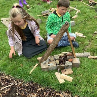 Forest School - Being Stone Age people