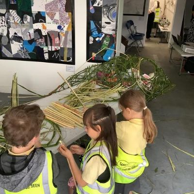 Visiting the Pop Up Art Gallery