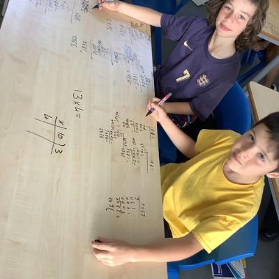 Maathai class consolidating their maths learning