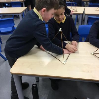 Creating lanterns in readiness for the festive parade on Friday