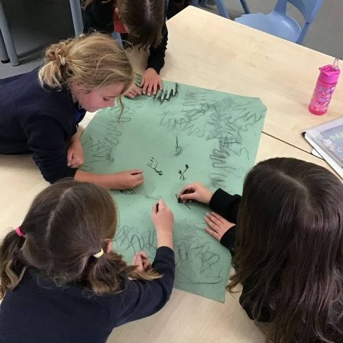 Art: Drawing with charcoal
